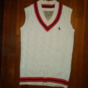Jack Wills Cotton Cricket Tennis Sweater Vest XS